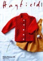 Knitting Pattern - Hayfield 5335 - Baby Bonus DK - Cardigan